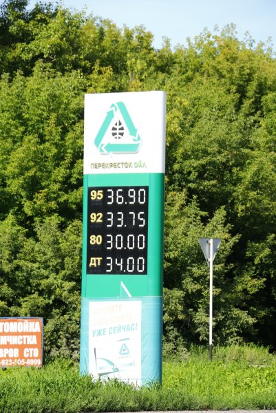 Стоимость топлива в Кемеровской области.