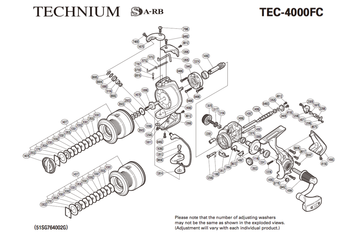 Схема shimano exage 2500