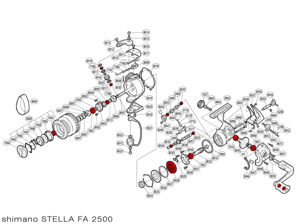 Кинематическая схема Stella 2500FA 2500