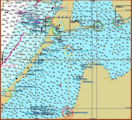 Карта глубин Калининградского залива - Навигация, эхолокация и средствасвязи - «Старый Кордон»